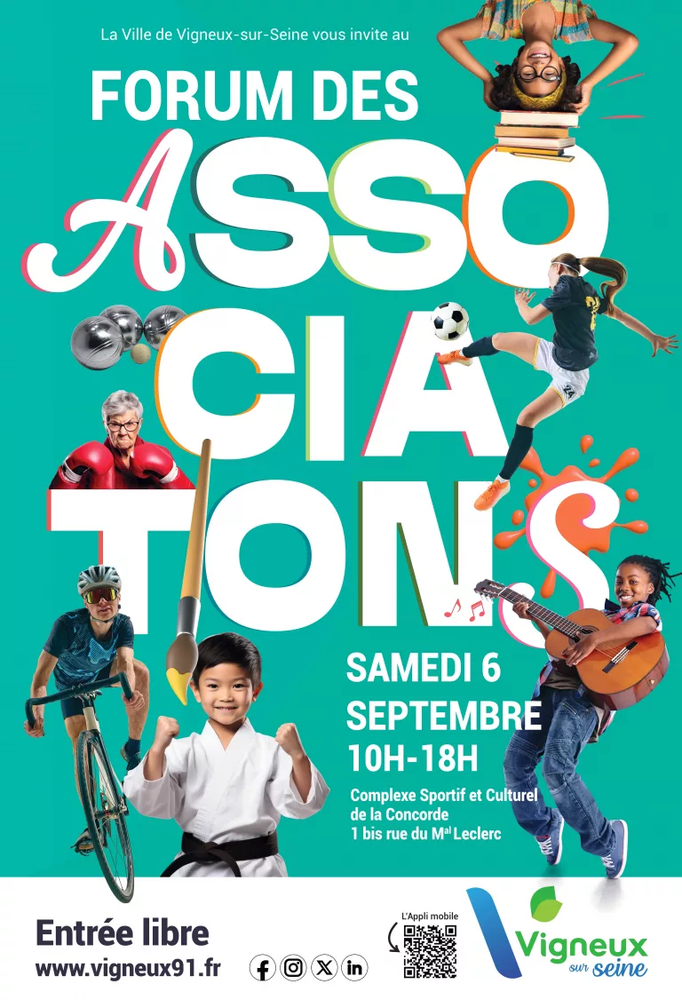 Le 6 septembre, forum des asso. de Vigneux