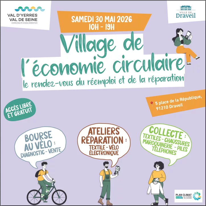 Samedi 30 mai, Culture Numérique est au village de l’économie circulaire…
