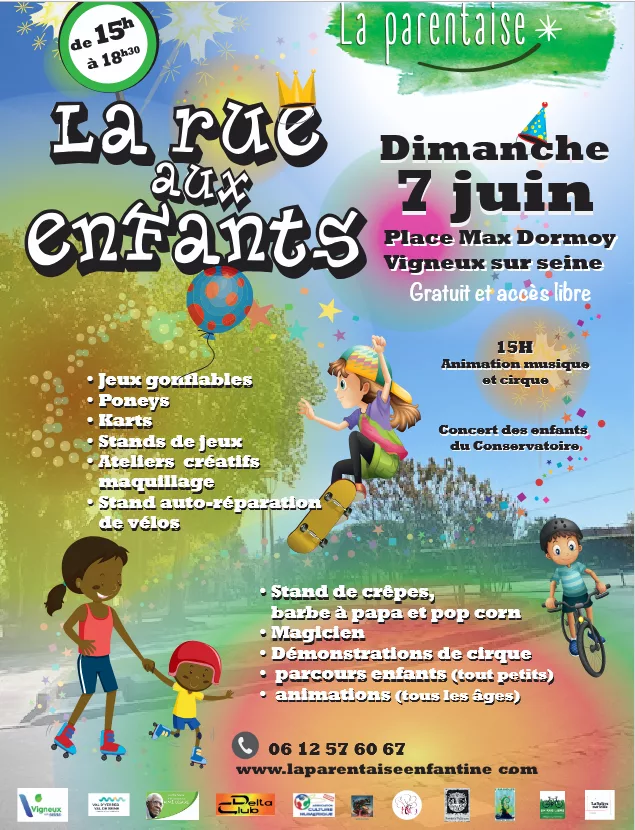 Dimanche 7 juin,Culture Numérique est à “La Rue aux Enfants”…